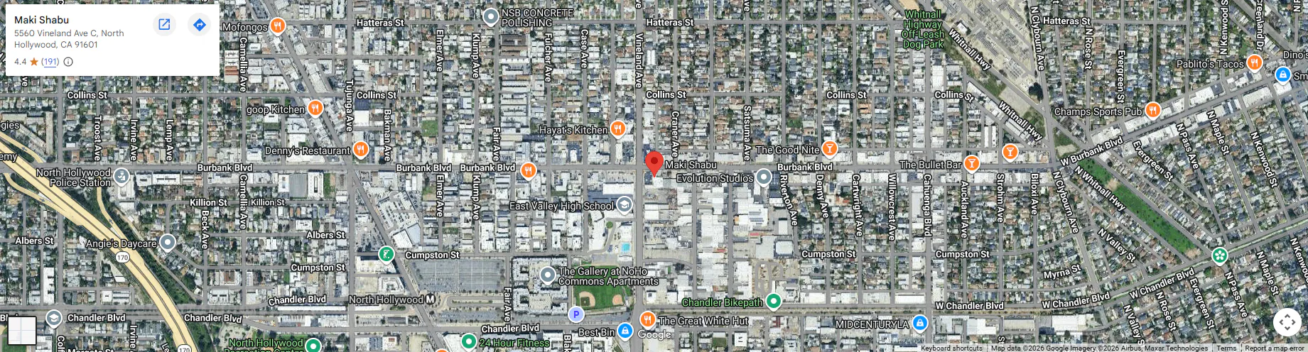 Location 5560 Vineland Ave C, North Hollywood, CA 91601